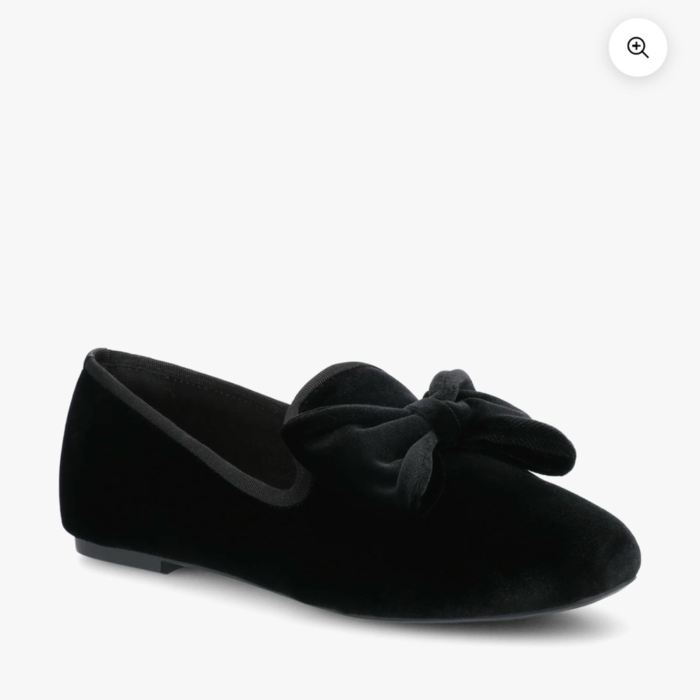 Birdies The Starling Loafers Black Velvet with Bow- Size 10 Retail $160 Workwear